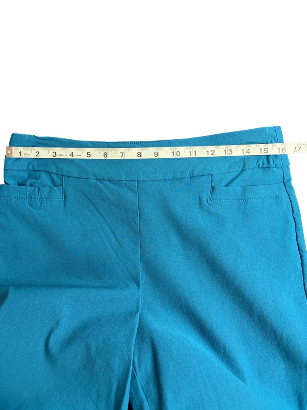 Kim Rogers Teal Pull-On Pants - Picture 4 of 11